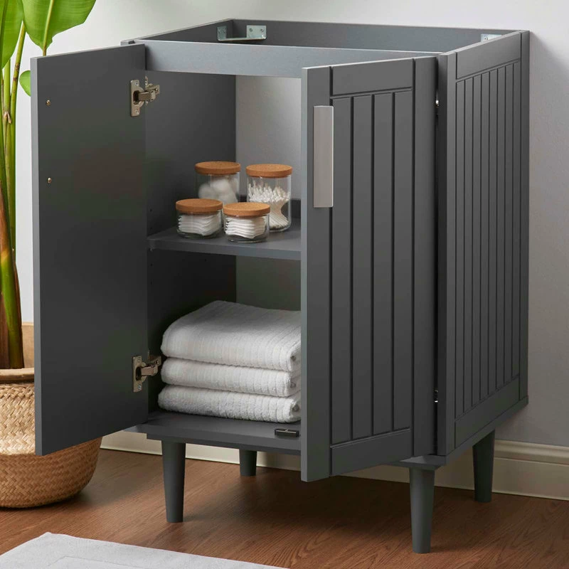 Promo ๐งจ LexMod Augusta 24" Bathroom Vanity Cabinet, Gray ๐ - Image 8