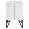 New 🤩 Swiss Madison Annecy 24" Bathroom Vanity, Mondrian White 👏