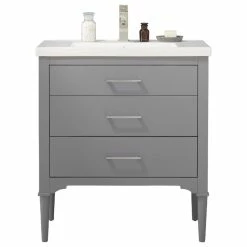 Outlet 😉 Design Element Mason 30" Single Sink Vanity, Gray 🔥