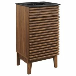 Brand new 👍 LexMod Render 18" Bathroom Vanity, Walnut Black 🧨