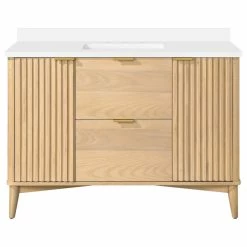 Deals 👏 OVE Decors Gabi 48" Single Sink Bathroom Vanity, Rustic Ash 🥰