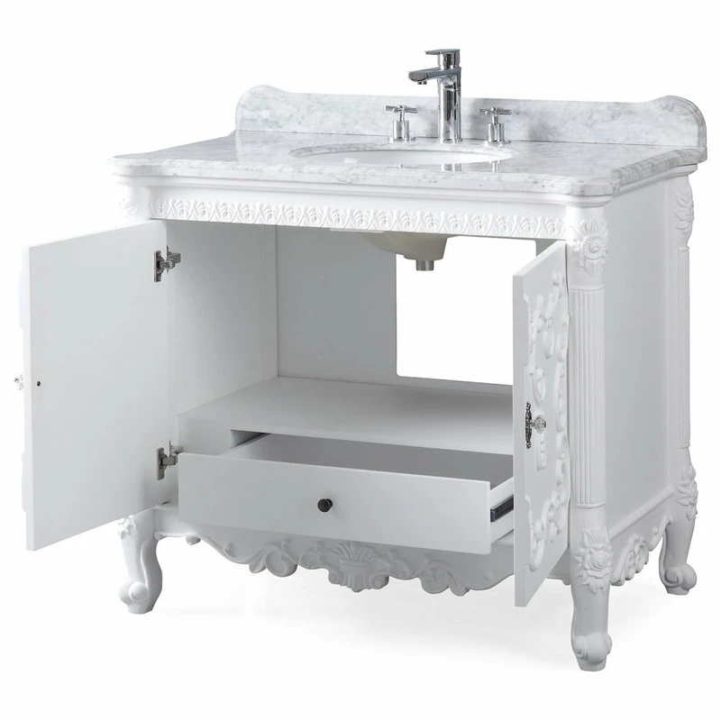 Coupon ๐ Chans Furniture 40" Bellissimo Victorian Bathroom Sink Vanity ๐ - Image 4