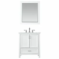 Best reviews of 🔥 Altair Isla White White Bathroom Vanity Set, 30", With Mirror ⌛
