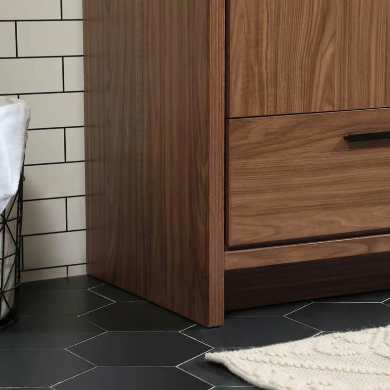 New 👏 Elegant Furniture & Lighting 19" Farmhouse Walnut Brown-Light Bathroom Vanity ⌛ - Image 7