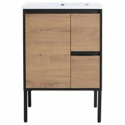 Best deal 🎉 BNK 24" Bathroom Vanity With Sink, Single Sink Modern Bathroom Vanity ✨