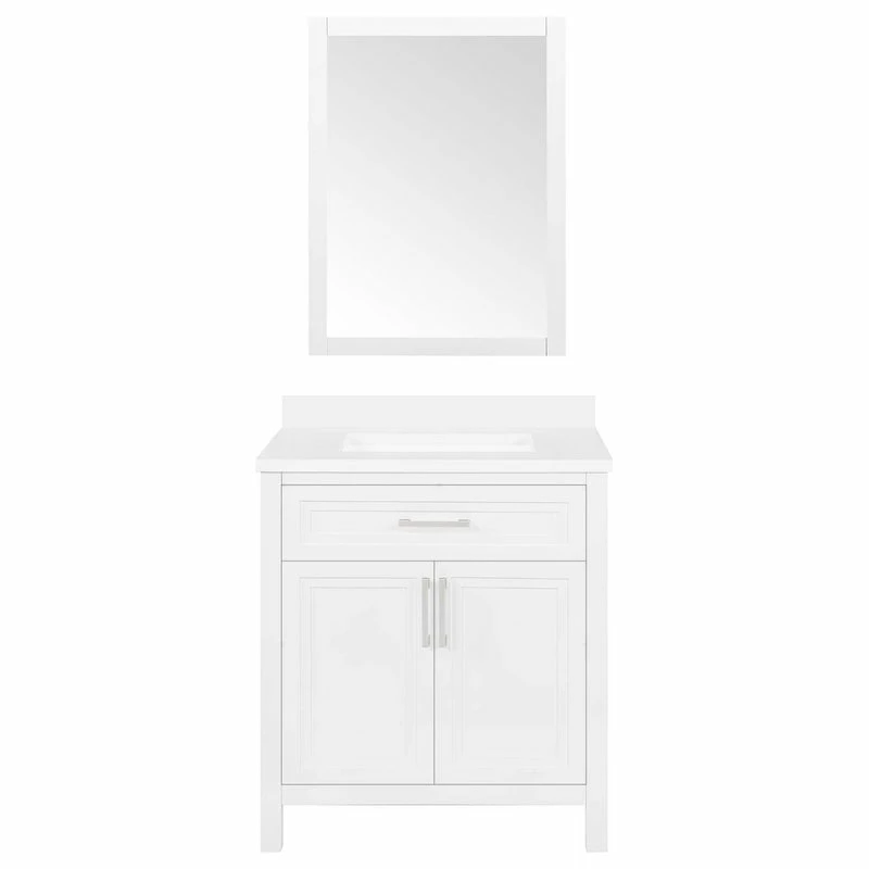 Flash Sale โจ Ove Decors Laney 30" Single Sink Vanity, White With Nickel Hardware ๐ฅ