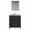 Cheapest ⭐ Alma Vanities Alma Barsalona Free Standing Bathroom Vanity Dawn Grey , Golden Brass Hardware, 🛒