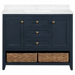 Outlet ✔️ Martha Stewart Granary 42" Vanity From Lily Pond Collection ⌛