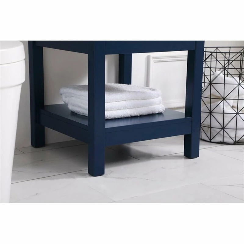 Budget ๐งจ Elegant Furniture & Lighting Elegant VF19018BL 18"Single Bathroom Vanity, Blue ๐ - Image 5