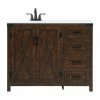 Cheapest 😍 Elegant Furniture & Lighting 19" Farmhouse Expresso-Light Bathroom Vanity 🔥