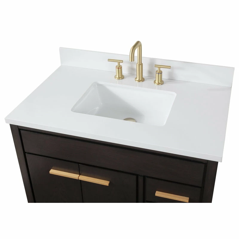 Cheapest 🌟 Tennant Brand 36" Beatrice Espresso Modern Bathroom Vanity 😍 - Image 4