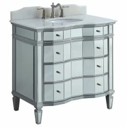 Brand new 🎉 Chans Furniture 30" Ashley Modern Mirrored Bathroom Vanity ✔️