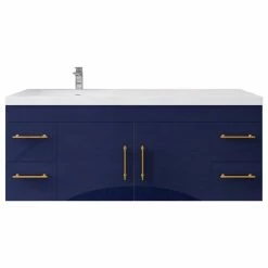 Deals 💯 Better Bath Vanities Rosa 60" Wall Mounted Vanity With Reinforced Acrylic Sink (Left Side Sink), Glos ⌛