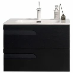Promo 🥰 Eviva LLC Eviva Joy 28" Blackwood Wall Mount Bathroom Vanity With White Integrated Top ✨