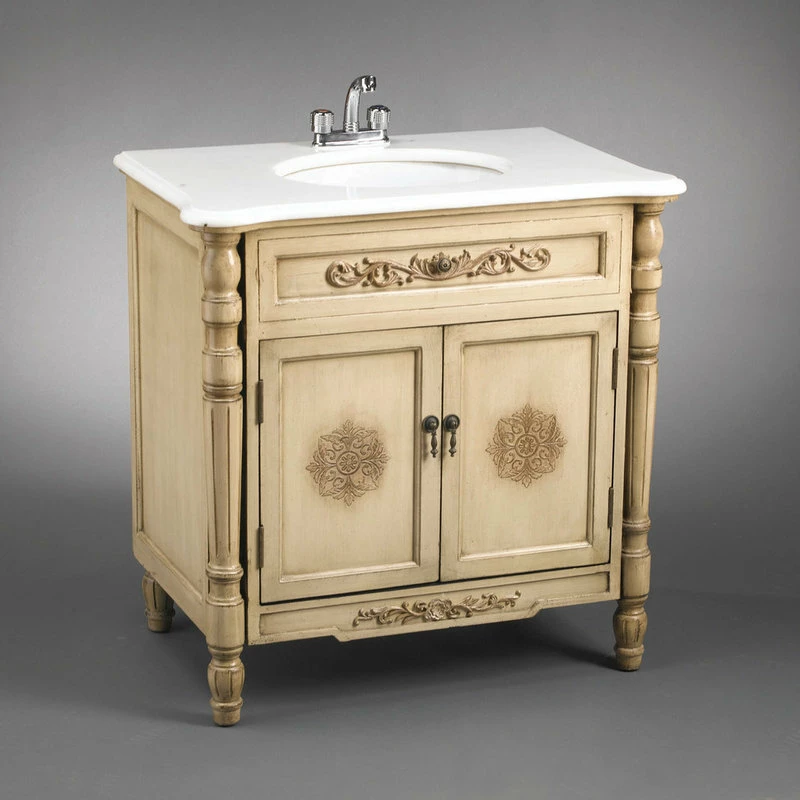 Discount โค๏ธ Orchard Creek Designs Off White Vanity Sink With White Marble ๐ - Image 2
