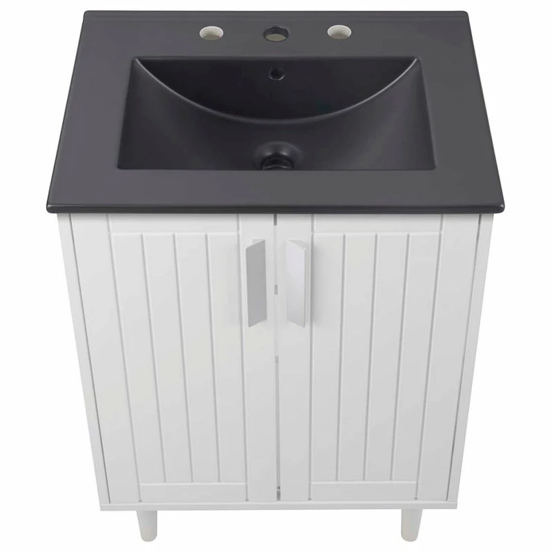 Wholesale 🔥 LexMod Augusta 24" Bathroom Vanity, White Black 👏 - Image 4