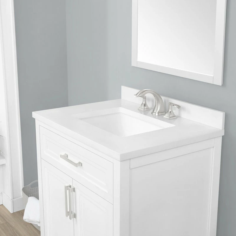 Flash Sale โจ Ove Decors Laney 30" Single Sink Vanity, White With Nickel Hardware ๐ฅ - Image 3