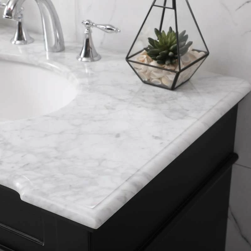 Best reviews of ๐งจ Elegant Furniture & Lighting 21.5" Transitional Black-Light Bathroom Vanity ๐ - Image 6