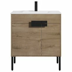 New 🛒 Blossom Kitchen & Bath Supply Bari Vanity With Ceramic Sink, Classic Oak, 30" 💯