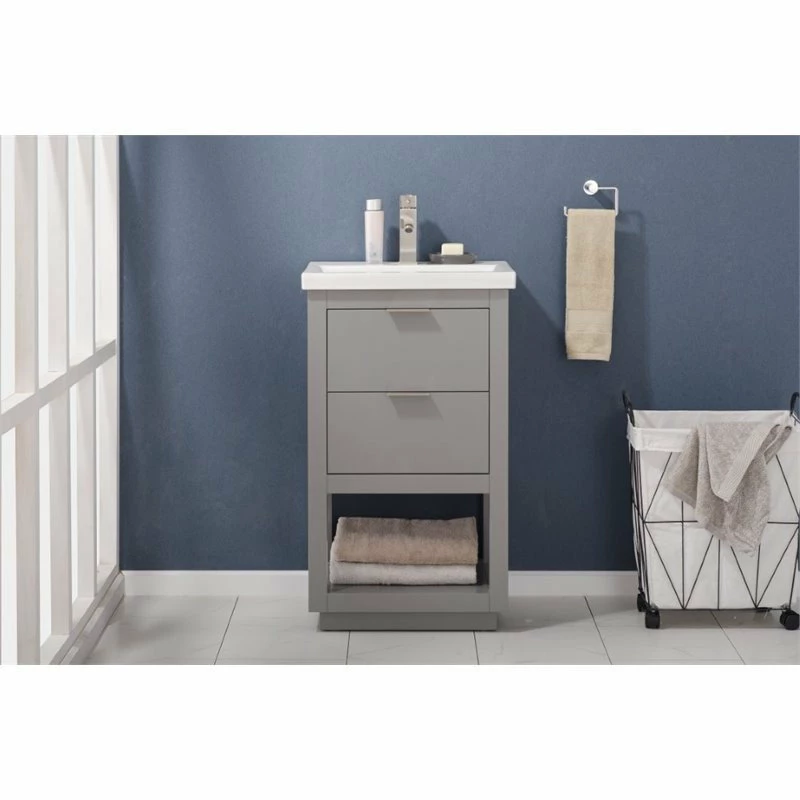 Coupon ๐ Maklaine 20" Single Sink Vanity In Gray ๐คฉ - Image 2
