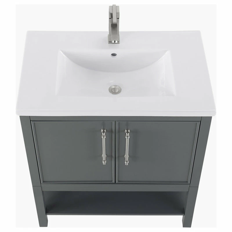 Outlet 🥰 Sudio Design Taylor 30" Bathroom Vanity, Dark Gray ⭐ - Image 5