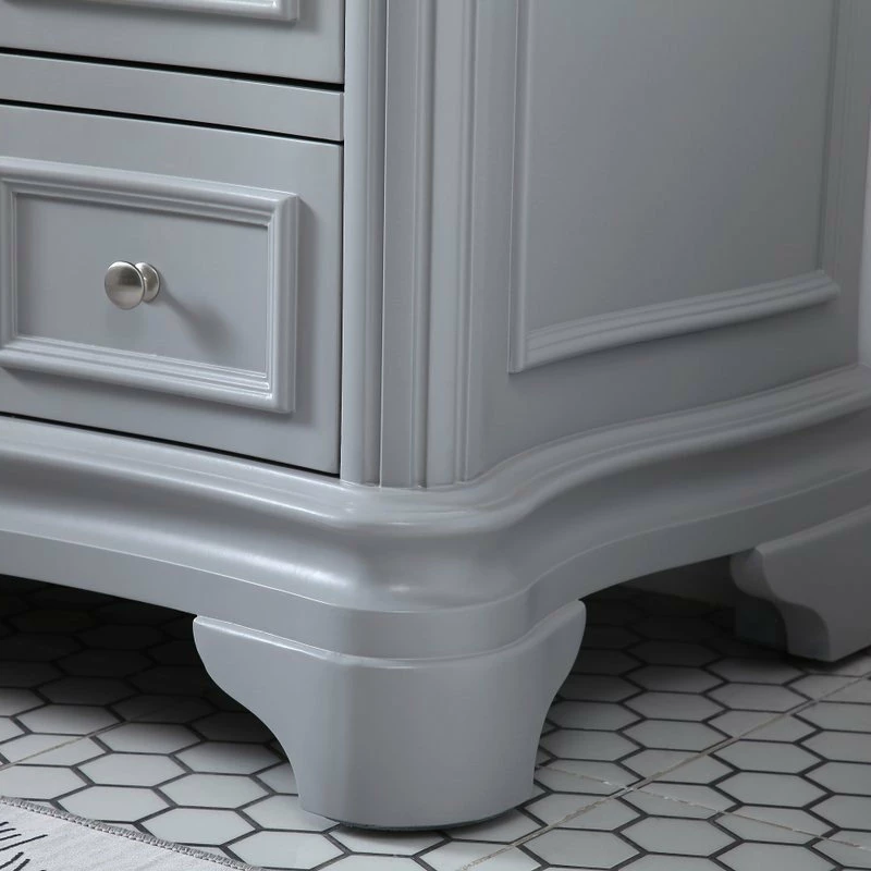 Budget 🧨 Elegant Furniture & Lighting Kaden 48" Single Bathroom Vanity Set, Gray ❤️ - Image 7