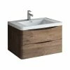 Buy 😀 Fresca Tuscany 32" Wall-Mounted Single Bathroom Vanity In Rosewood With Marble Top ✔️