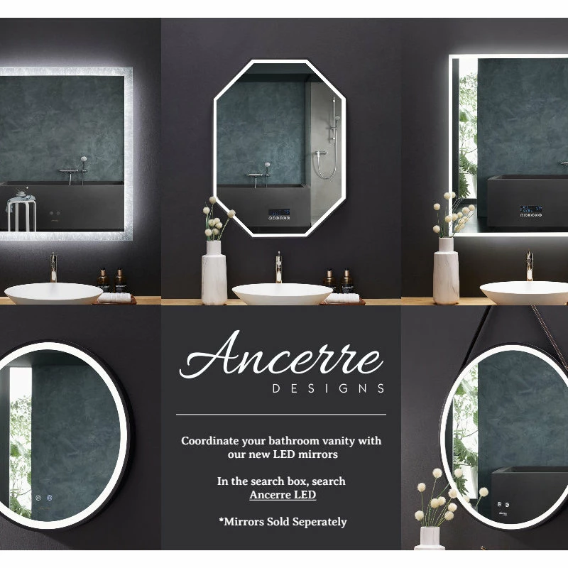 Outlet ๐ Ancerre Designs Aspen Bathroom Vanity Set, White, 48" โ - Image 16