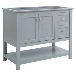 Cheap 🤩 Fresca Manchester 42" Gray Traditional Bathroom Cabinet 🤩