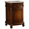 Brand new 👏 Chans Furniture 24" Camelot Antique-Style Bathroom Sink Vanity Cabinet With White Marble Top 🤩