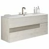 Best Pirce 👍 Lucena Bath Vision 2 Drawer Vanity With Ceramic Sink, Abedul And Tortora 🤩