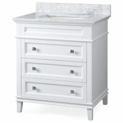 Top 10 🛒 Tennant Brand 30" Felix Contemporary-White Bathroom Vanity 🥰
