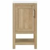 Best Sale 🔥 Ove Decors Vegas 18" Single Sink Bathroom Vanity Set With Countertop, White Oak ❤️