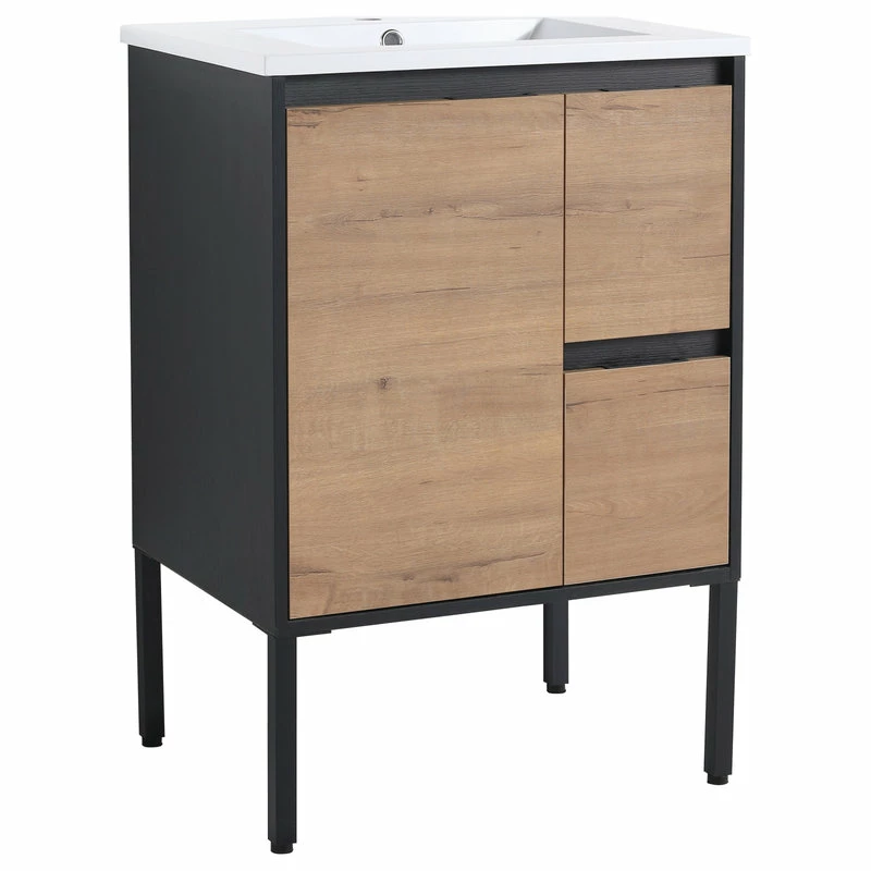 Best deal 🎉 BNK 24" Bathroom Vanity With Sink, Single Sink Modern Bathroom Vanity ✨ - Image 11