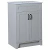 Promo ⌛ Bellaterra Home Dena Single-Sink Vanity, Light Gray, 24" 👏