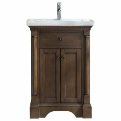 Cheap 🎁 Ari Kitchen & Bath Stella 24" Bathroom Vanity Antique Coffee ⌛