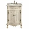 Best Sale 😍 Elegant Furniture & Lighting Elegant Lighting VF-1006 Danville 24"W Vanity Set - Antique White 🤩