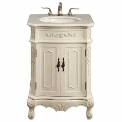 Best Sale 😍 Elegant Furniture & Lighting Elegant Lighting VF-1006 Danville 24"W Vanity Set - Antique White 🤩