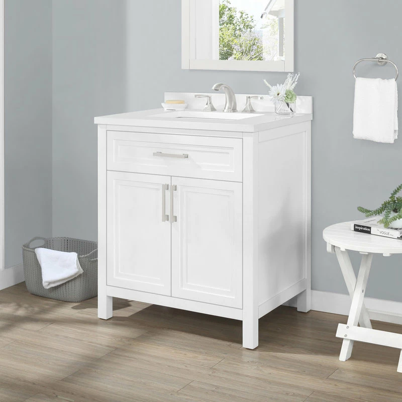 Flash Sale โจ Ove Decors Laney 30" Single Sink Vanity, White With Nickel Hardware ๐ฅ - Image 2