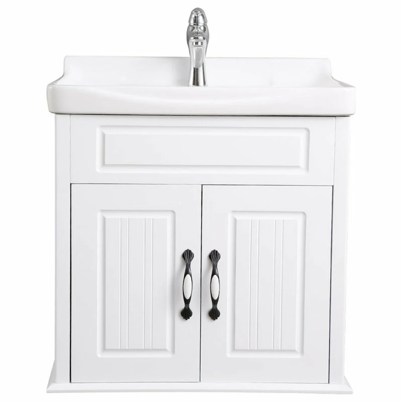 Discount ✨ Renovators Supply Manufacturing Adeline 24 1/4" Large Wall Mounted Cabinet Vanity Sink White With Faucet & Drain ⌛ - Image 4