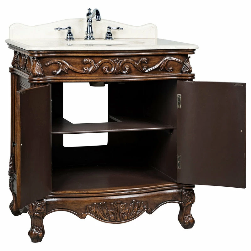 Hot Sale ๐ Chans Furniture 32" Fiesta Colonial Small Bathroom Sink Vanity ๐ - Image 3