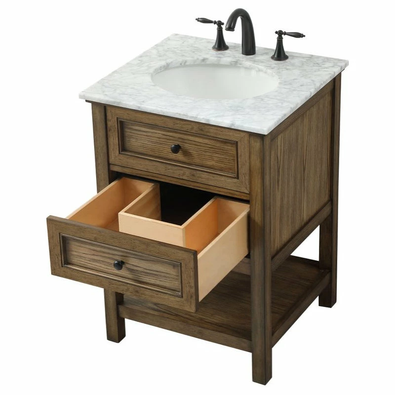 Cheapest ๐ Elegant Furniture & Lighting 22" Transitional Driftwood-Light Bathroom Vanity ๐ฏ - Image 10