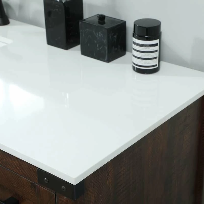 Cheapest ๐ Elegant Furniture & Lighting 19" Farmhouse Expresso-Light Bathroom Vanity ๐ฅ - Image 6