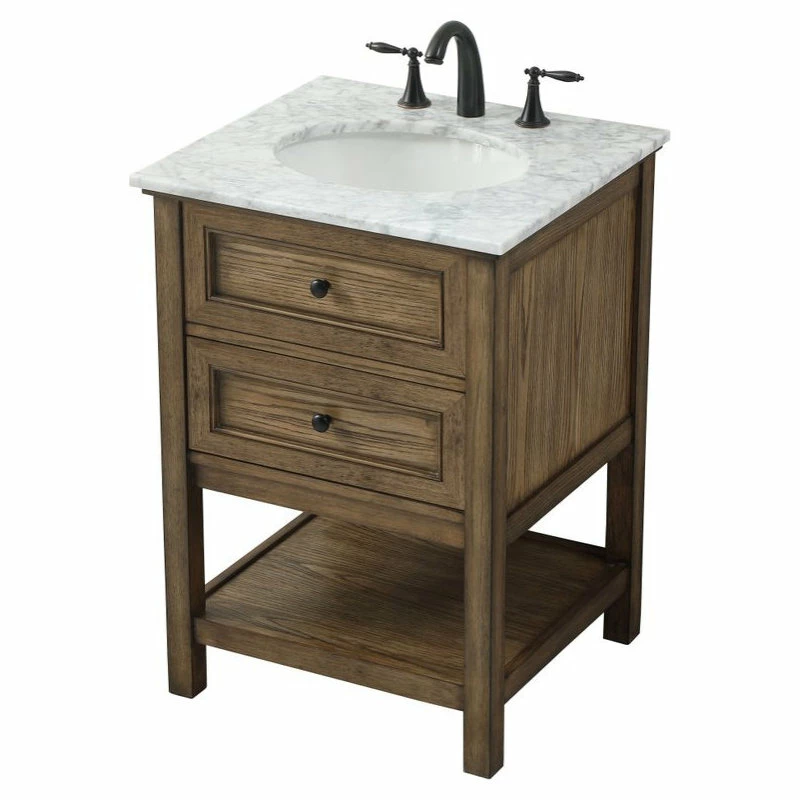 Cheapest ๐ Elegant Furniture & Lighting 22" Transitional Driftwood-Light Bathroom Vanity ๐ฏ - Image 9