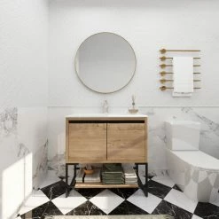 Deals 🤩 BNK 36" Bathroom Vanity With Sink 36 Inch, With 2 Soft Closing Doors And 1 Shelf 😍