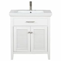 Best reviews of ✔️ Maklaine 30" Single Sink Vanity In White 🎁