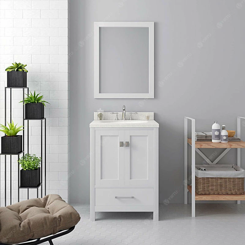Best Pirce ๐ Virtu USA Caroline Avenue 24" Single Bathroom Vanity Set In White โจ - Image 4