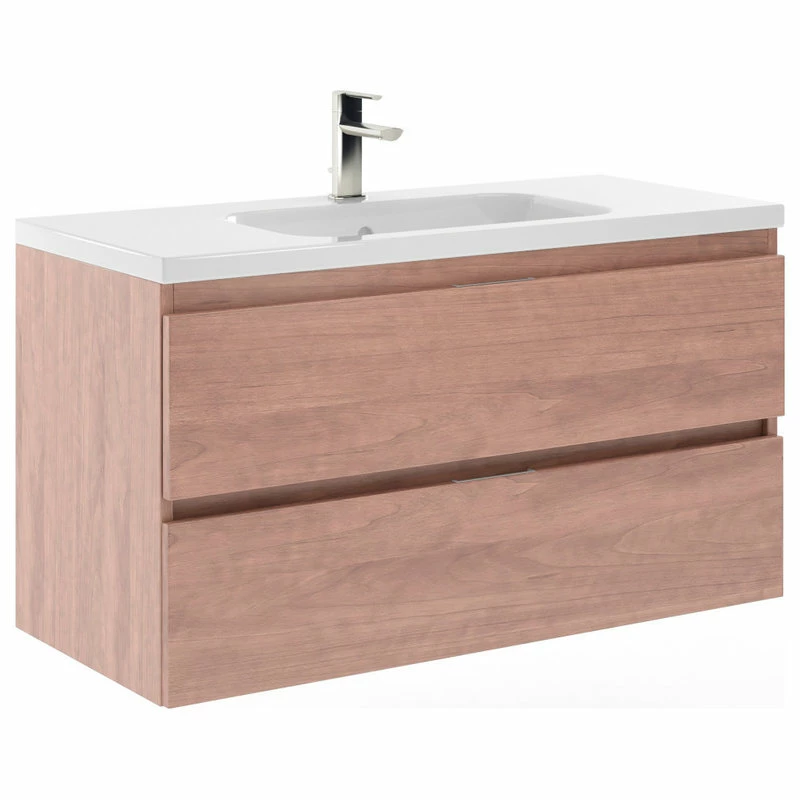 Wholesale ๐ RandalCo Seattle 40" Bathroom Vanity With Ceramic Sink, Autumn ๐