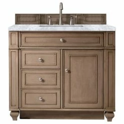 Cheapest 🔥 James Martin Furniture Bristol 36" Vanity In White Washed Walnut, Cabinet Only (no Top) 🛒