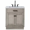 Best reviews of ✔️ Water Creation Chestnut 30" Bath Vanity, Grey Oak, Faucet, Oil-Rubbed Bronze Hardware 🎉
